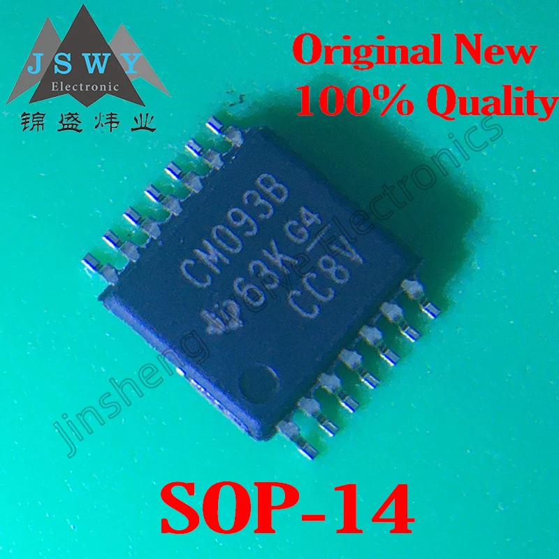 Original Electronics CD4093BPWR CD4093B CM093B Brand New TSSOP14 Trigger Chip IC Components 5~30PCS Free Shipping