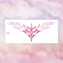 Succubus Temporary Tattoos for Women Sexy Wings Totem Fake Tattoo Art Lasting Tattoo Stickers Waterproof Tatuajes Temporales