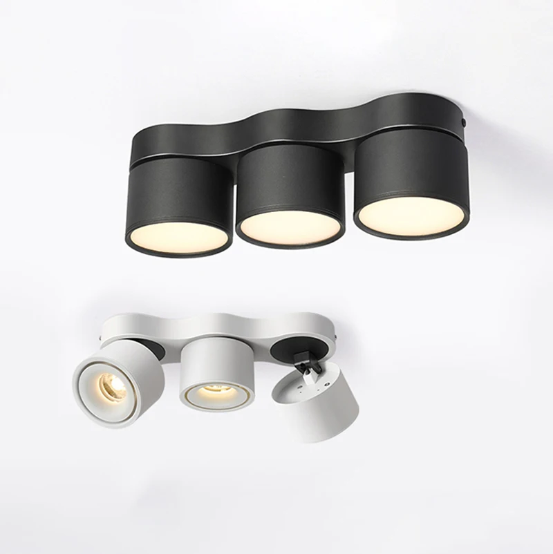 Imagem -02 - Dimmable Folding Cob Led Downlights de Teto Luzes Led de Teto Lâmpadas Rotativas Iluminação Interior ac 85265v 10w 15w