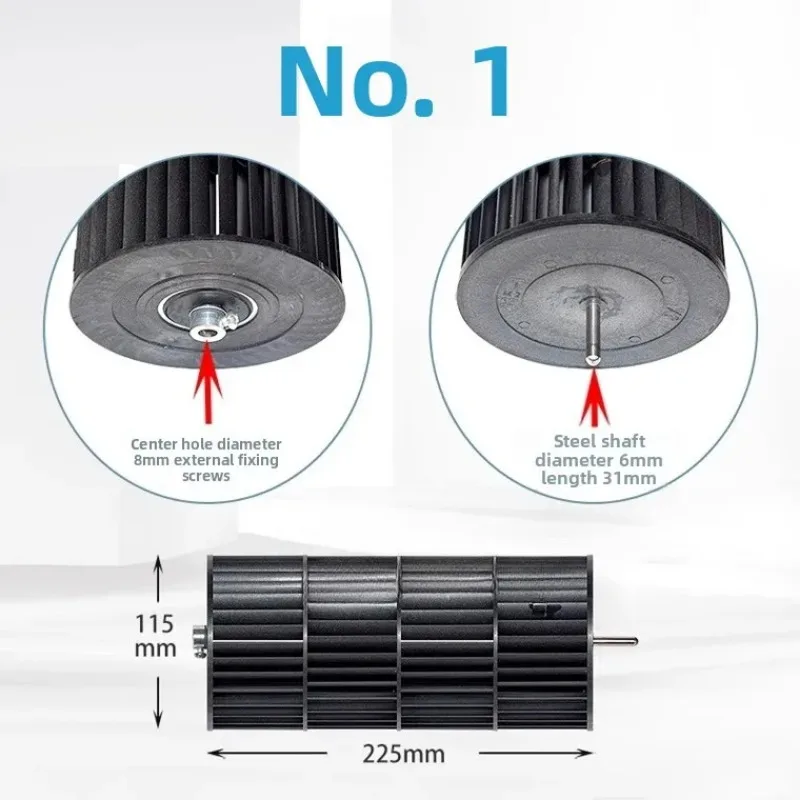 For Midea Chigo Pioneer Vertical Fan, Cross Flow Impeller Blade, Tower Fan Turbine Replacement Part