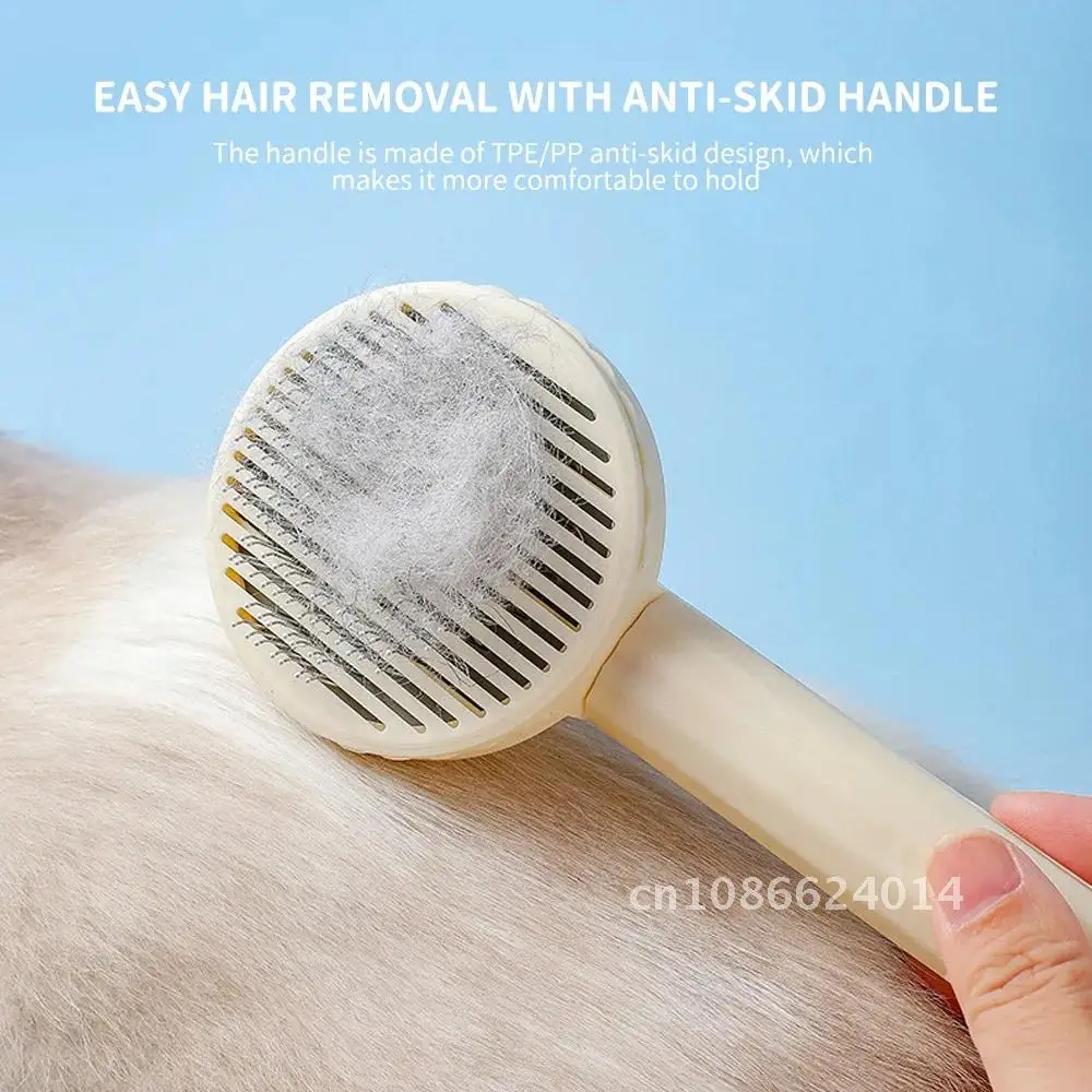 

Cat Grooming Brush Self Cleaning Slicker Comb for Pets Automatic Hair Brush Dog Accessories