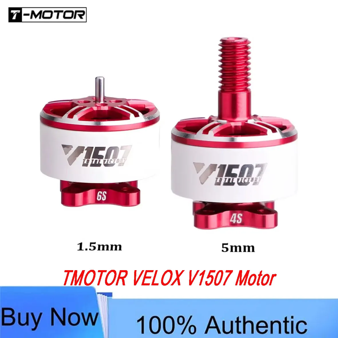 TMOTOR VELOX V1507 3inch High Thrust Motor 1.5mm/5mm Shaft 4S/6S for  for RC FPV Freestyle Drones DIY Parts
