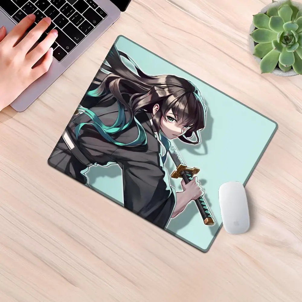 Muichiro Tokito Mouse Pad Gaming Laptops Keyboard Mat Deskmat Pc Accessories Desk Protector Mousepad Gamer Mats Anime