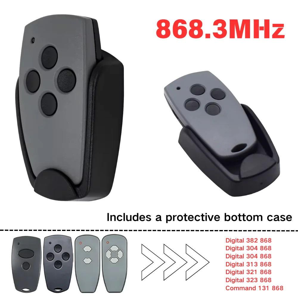 868.35MHz Garage Gate Remote Control Compatible with Digital D302 D304 D313 D321 D323 D382 D384 for Marantec Command 131 Opener
