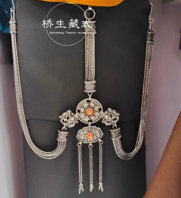 Chinese Tibetan Alloy Waist Chain Waist Accessories