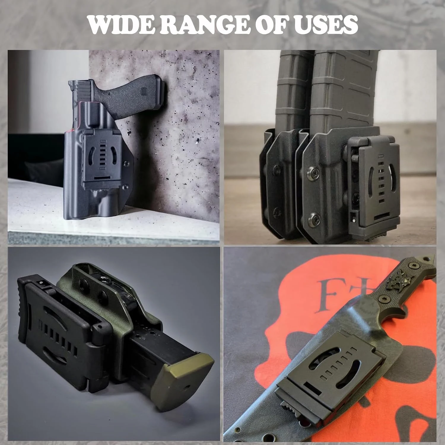 Taktisches Messerclip-Holster – universelle Gürtelscheide, kompatibel mit EDC, Outdoor-Camping- und Utility-Tools – Detail 11