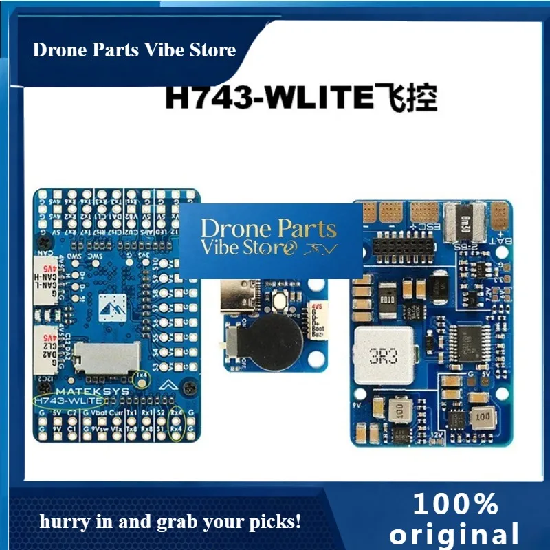 

Drone Parts Matek H743 WLite Flight Controller For Fixed Wing Drone With ArduPilot INAV Barometer
