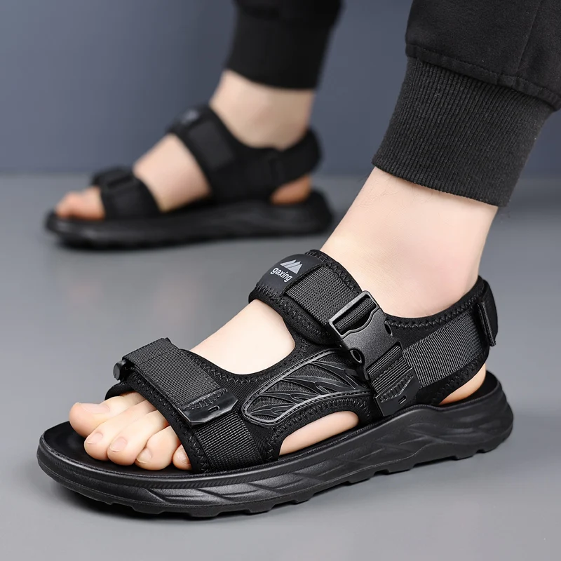 

Outdoor Men's Sandals Casual Anti-Slip Fashion Hiking Beach Flat Shoes Summer Open-Toe Brathable Walking Sandials For Men