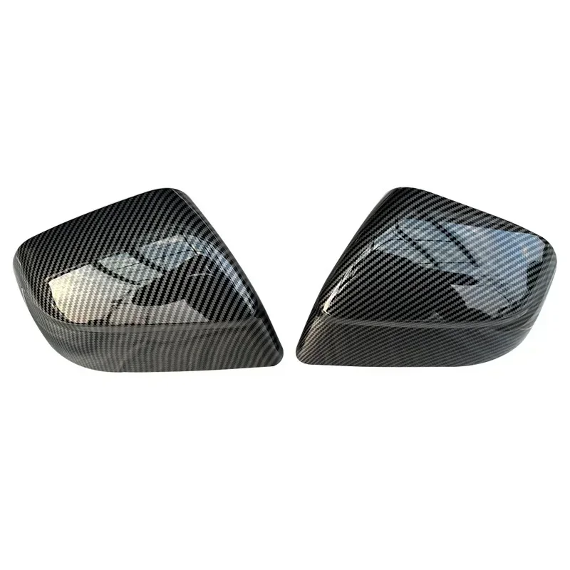 2 Stück ABS Carbon-Faser Schwarze Rückspiegelabdeckung für Tesla Model Y Juniper / YL, Schadensfreie Installation, Schutzleiste – Detail 6