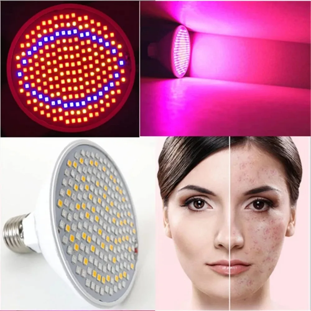 Blue Red Light Therapy Red-Light-Therapy-Device for Face, Anti-aging, Firming, Tightening, Wrinkle Removal, Blood Circulation