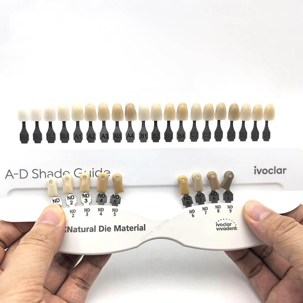 Ivoclar Dental Shade Guide Crown Restoration Bleach Comparator Porcelain Plate Prepared Teeth Gingiva Composite Resin Toothguide