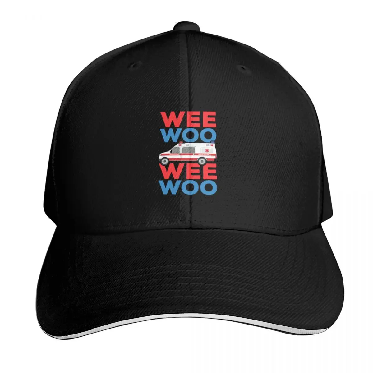 Wee Woo Wee Woo Shirt, Paramedic Shirt, Ambulance Shirt, Medical Staff EMT First Responder Emergency Technician Shi Baseball Cap