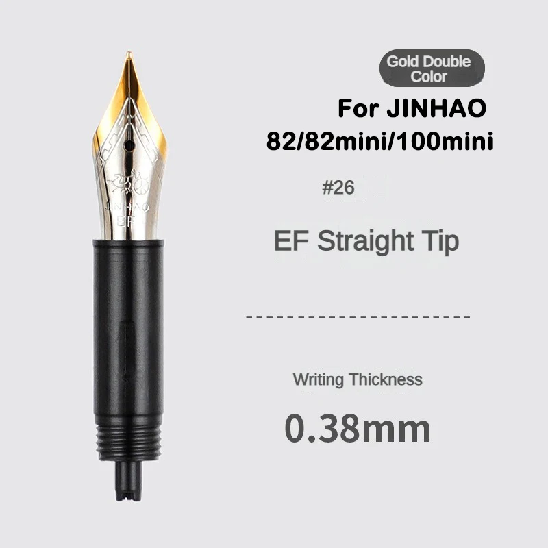 Imagem -02 - Jinhao-iridium Substituído Caneta-tinteiro ef f m Nib para 9019 X159 81 82 Mini 100 9056 9036 Papelaria Material Escolar e de Escritório pc Pcs