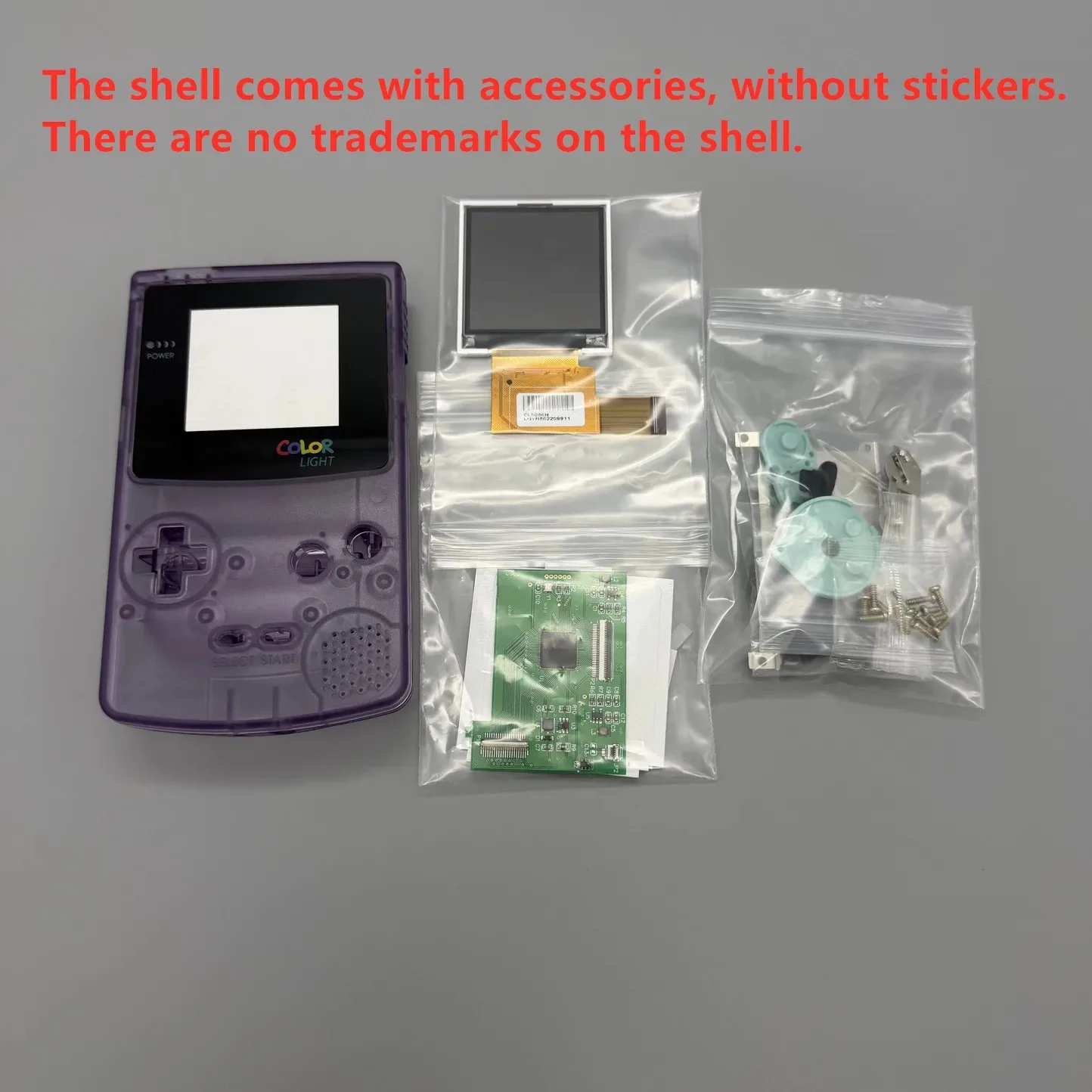 Łatwa instalacja, 2.2-calowy ekran IPS LCD o wysokiej jasności + pełny zestaw obudowy do Game Boy Color GBC, części zamienne do modyfikacji. — zdjęcie produktu 5