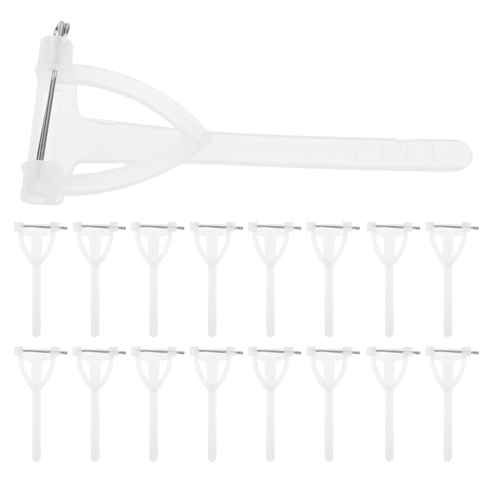 

80Pcs Triangle Corsage Plastic Lightweight Secure Wedding Party Accessories Shawl Brooch Set Embroidery Pin Base