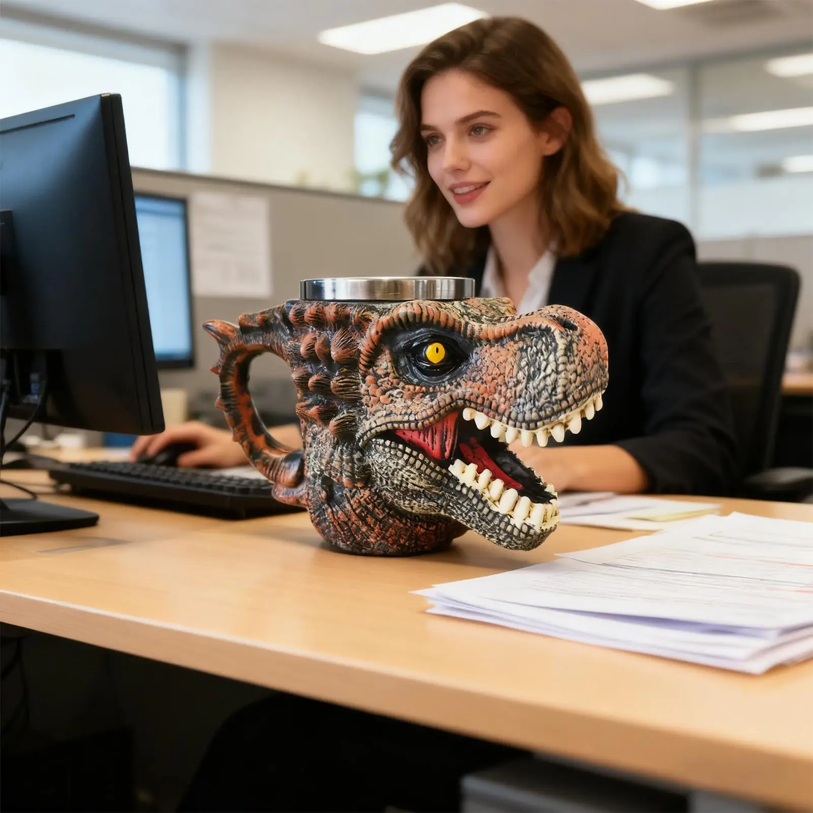 

Fun Mugs Portable Non Slip Large Capacity Cup Fun Tea Cup For Friends Tea Chocolate Beverages Drinks Birthdays Home Indoor