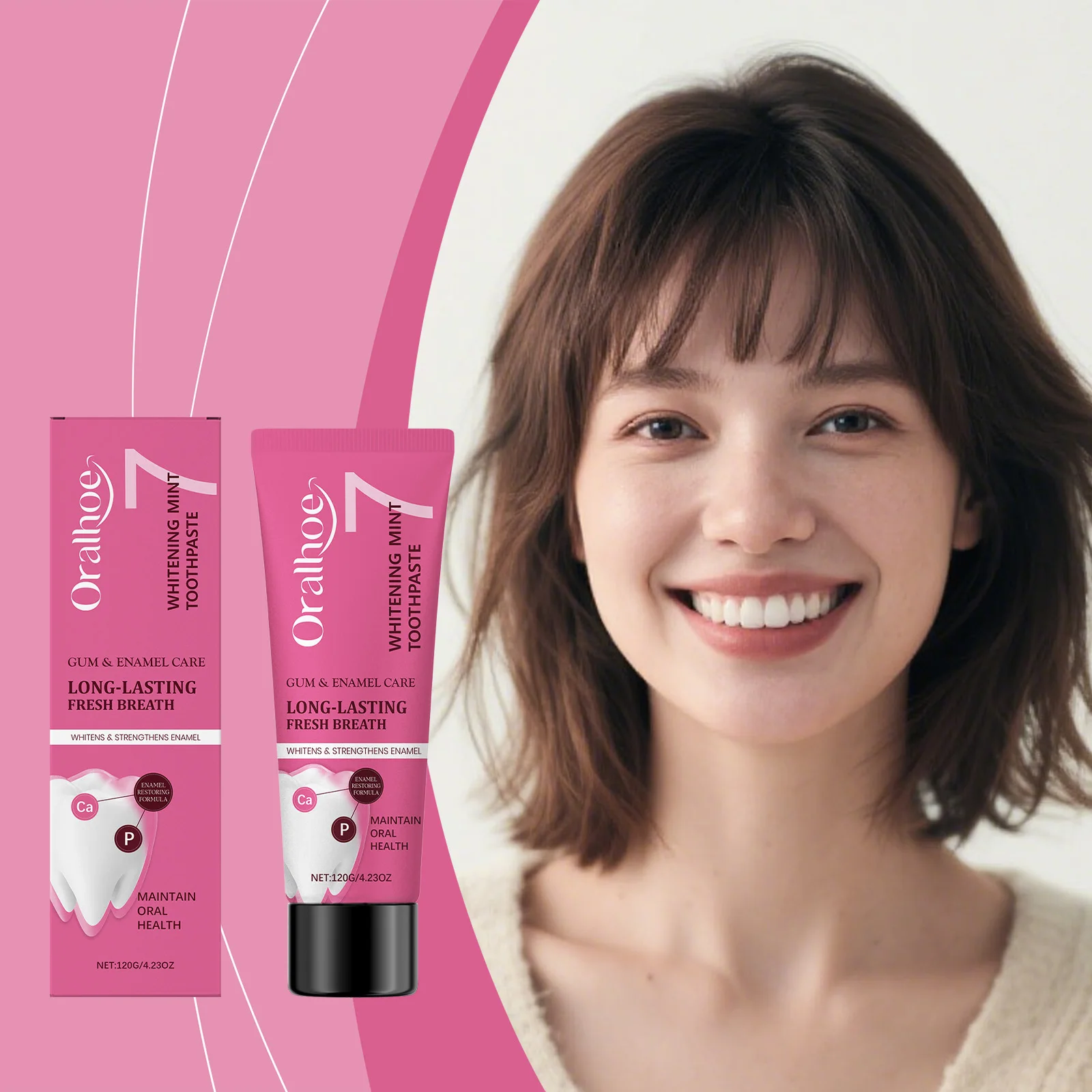 Intense Whitening Toothpaste Relieve Tooth Sensitivity Remove Yellow Stain Anti Cavity Remove Odor Refreshing Breath Oral Care