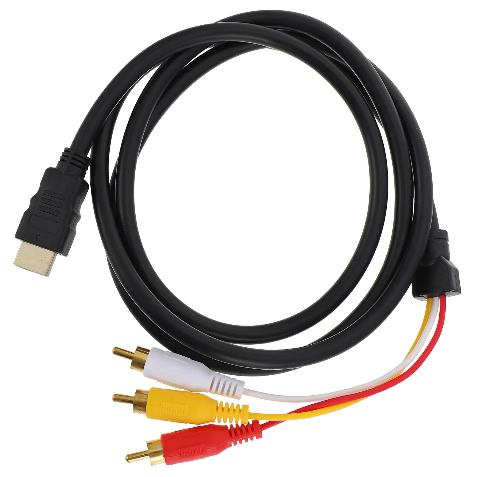 إلى محول كابل لجهاز عرض دي في دي كابل مركب عالي الوضوح لنقل الصوت والفيديو مطلي بالذهب