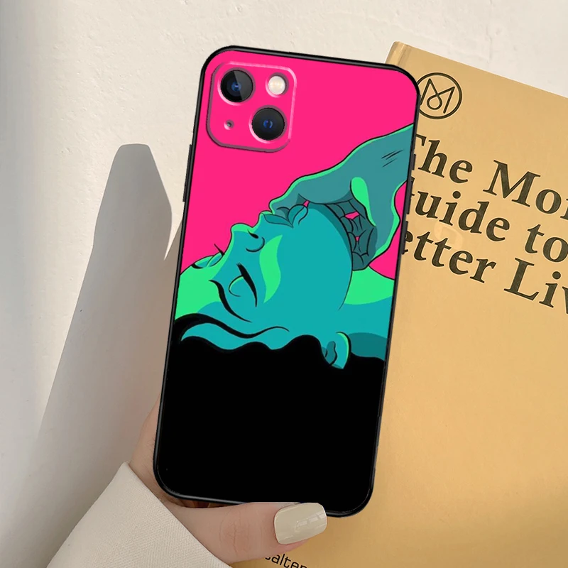 مثير سيدة أحمر الشفاه الفتيات قضية الهاتف آيفون 17 16 15 14 13 11 12 برو ماكس mini XR 16e 15 16 زائد 17 الهواء غطاء كامل #2