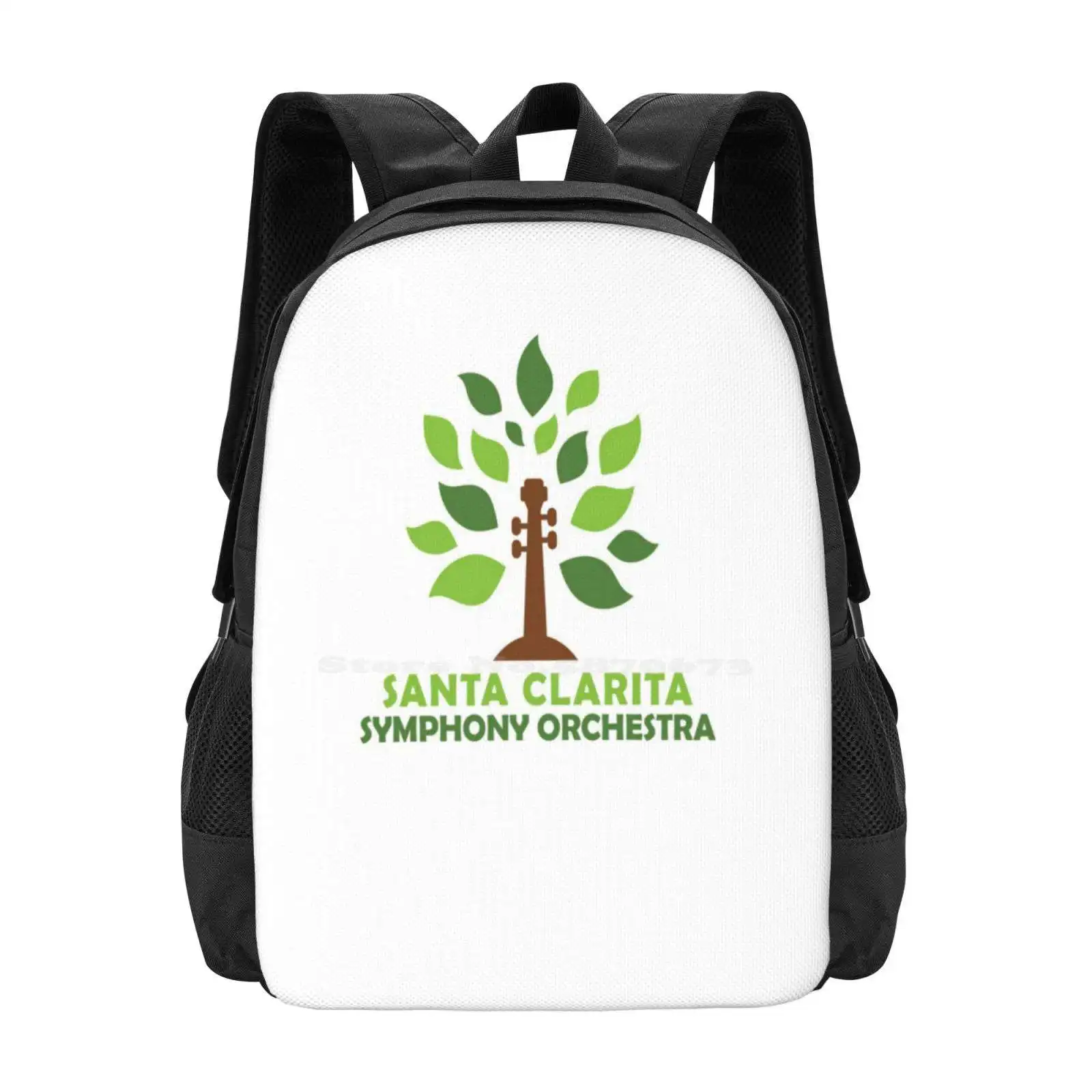 

Santa Clarita Symphony Orchestra - Full Color Logo Hot Sale Schoolbag Backpack Fashion Bags Symphony Orchestra Music Musician