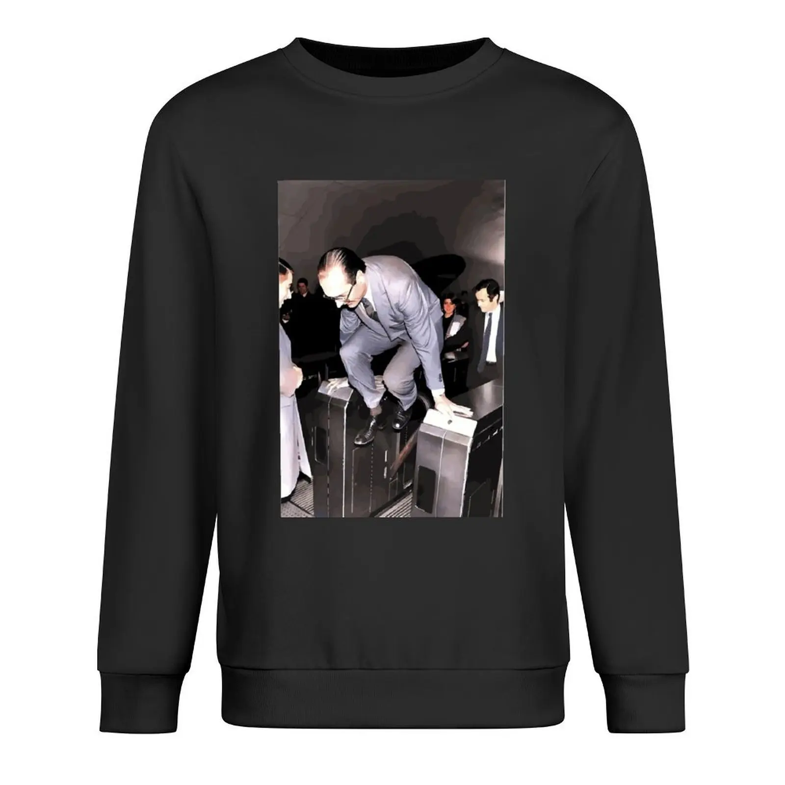 

Jacques Chirac Metro Pullover korean clothes fashion men anime clothes men clothing sweatshirt for men