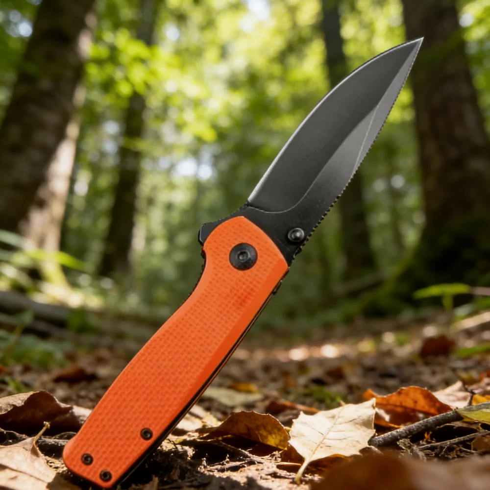 

Открытый нейлоновый стекловолоконный ручка для кемпинга 440C лезвие самооборона EDC складной нож для резки фруктов и рыбалки