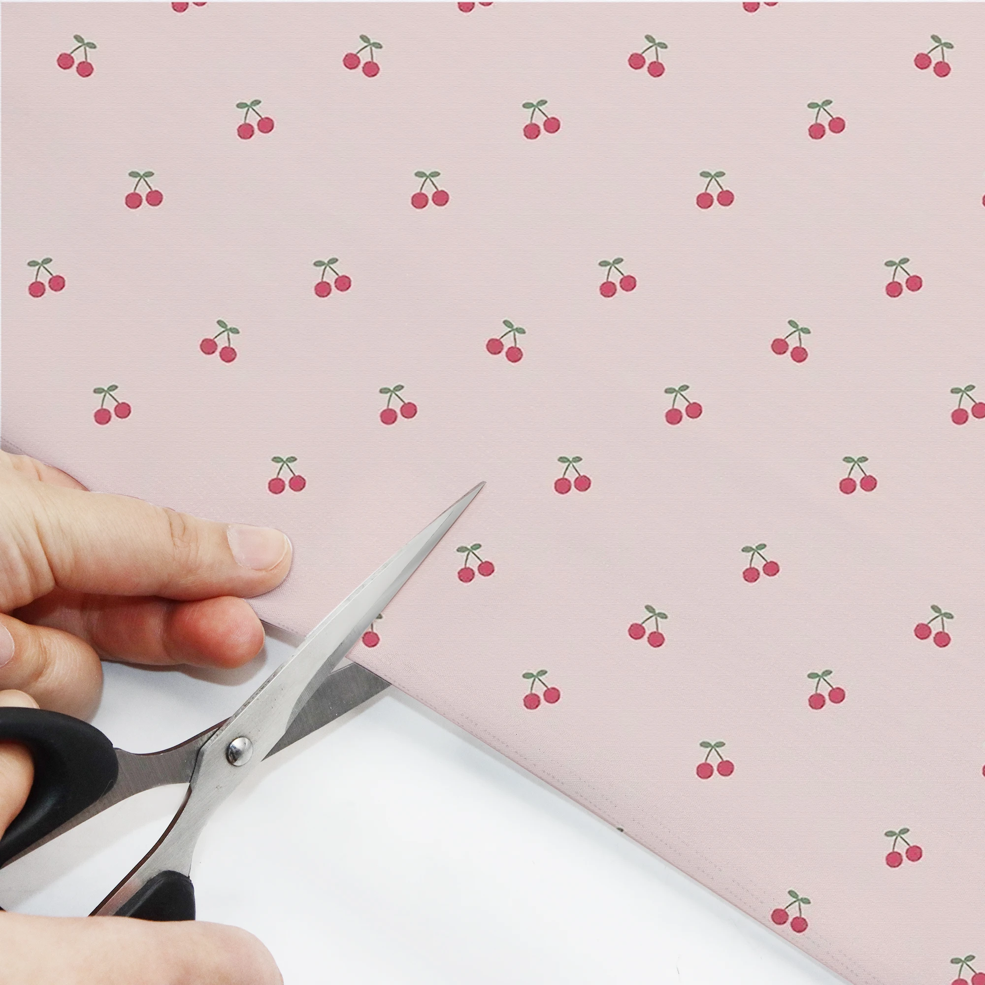 Pre-cut 4pcs/set Cherry Strawberry Pattern Fabric Packs17.7*19.7In/ 7.87*7.87in Polyester Patchwork, Suitable