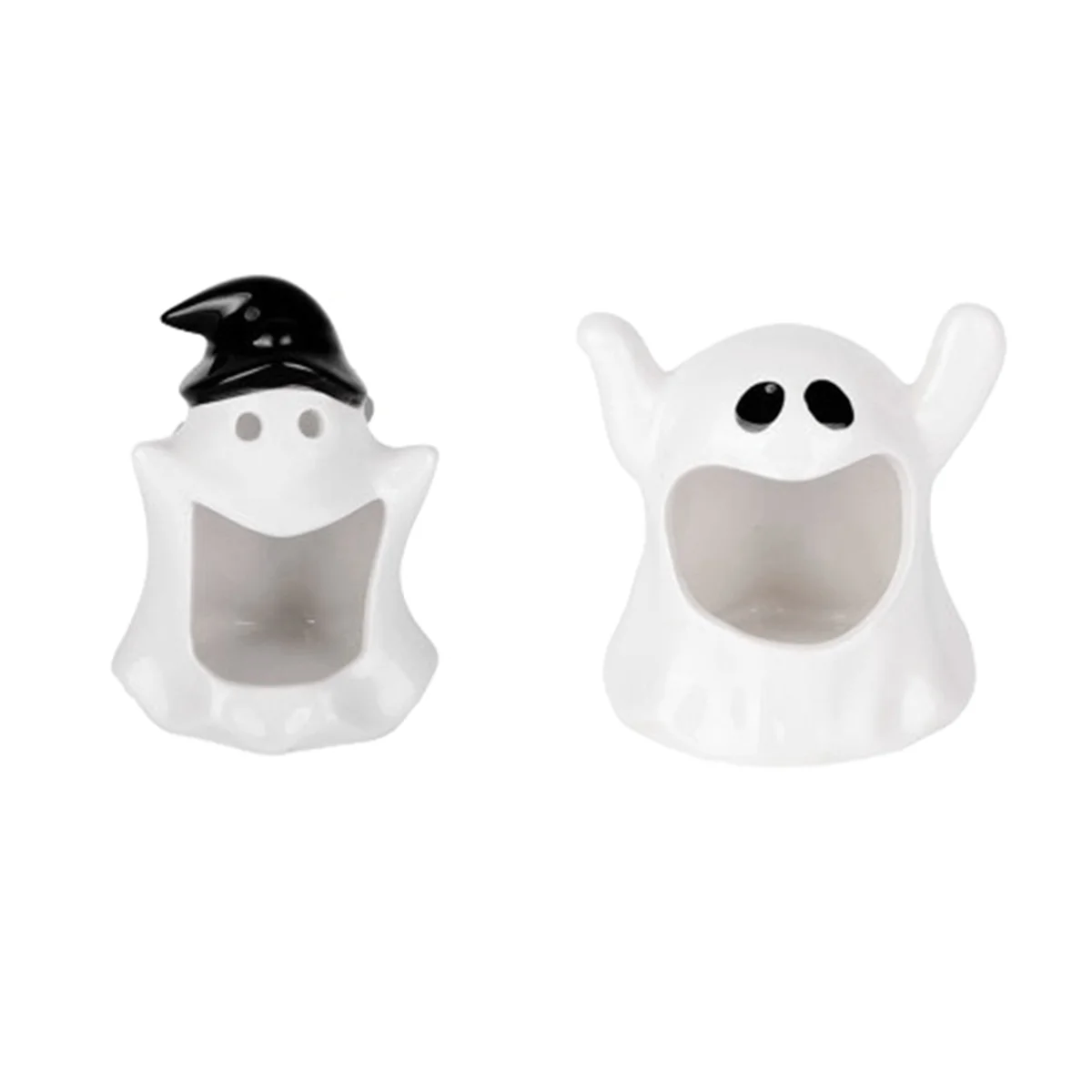 Halloween Ghost Candle Holder Cute Ghost Restaurant Desktop Aromatherapy Candle Ornaments Home Decorations