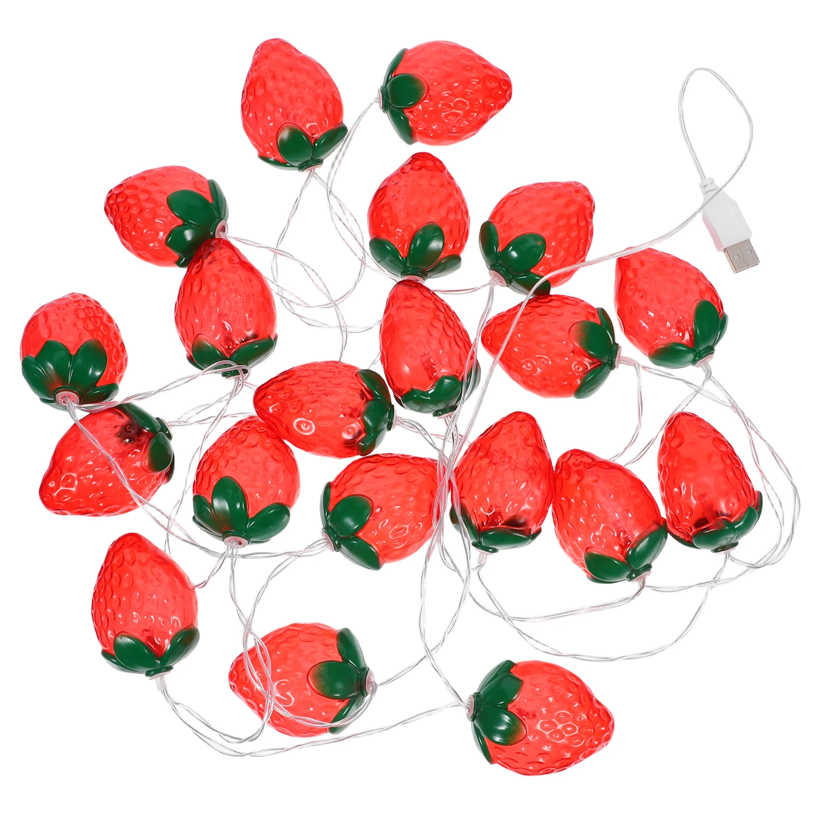 

Strawberry LED String Lights Bedroom Valentine Decorative Fairy Lights Charming Design Easy Installation Parties Weddings