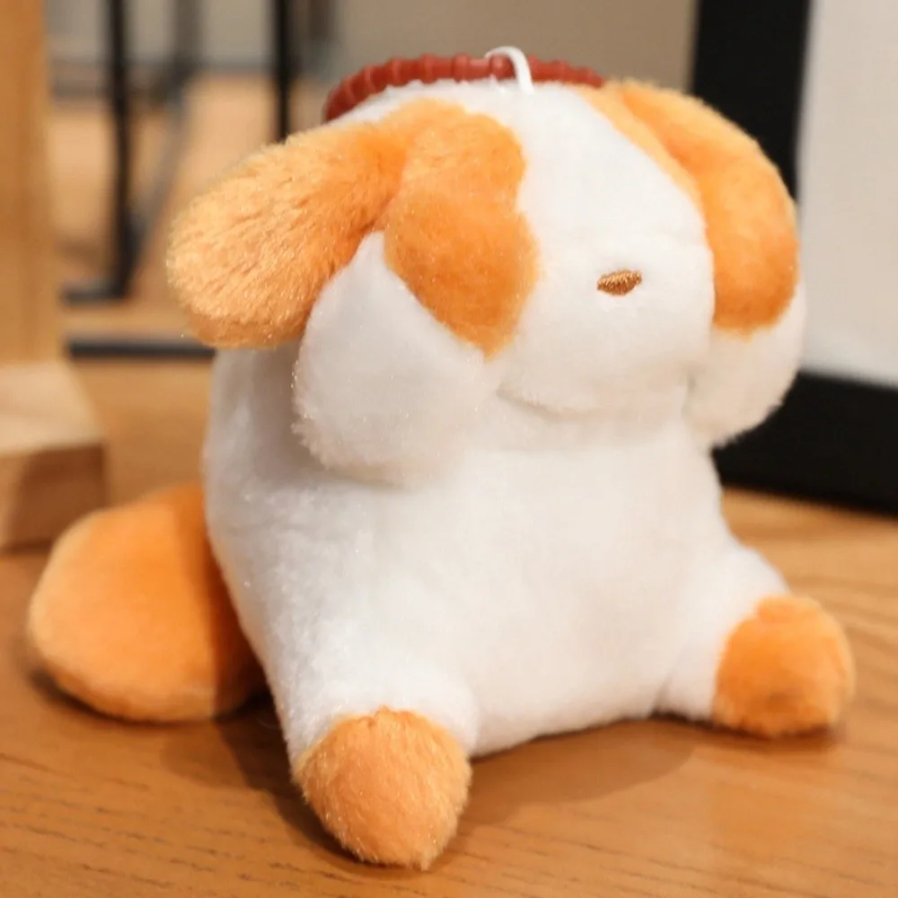 LLavero de muñeco de peluche, llavero de perro gato tímido de peluche, Animal divertido, capibara, colgante de muñeco de peluche suave, regalos de cumpleaños