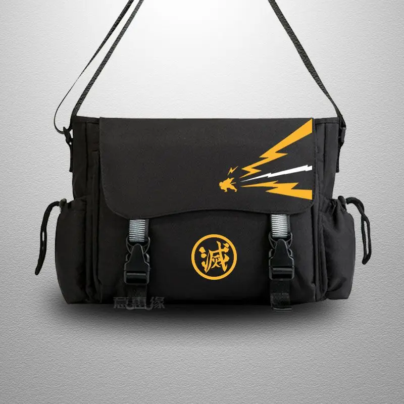 

Demon Slayer backpack crossbody bag Kamado Tanjirou Kamado Nezuko high-capacity canvas bag backpack shoulder bag handbag gift