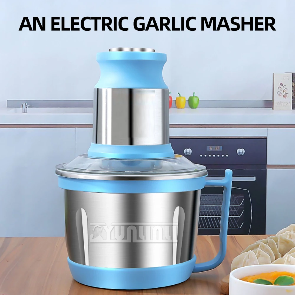 

Multifunctional Stainless Steel Electric Meat Grinder Automatic Garlic Peeling Machine Household Stand Mixer Food Processors