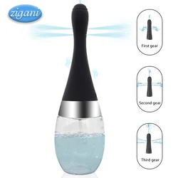 Automatic anal cleaner silicone automatic soft bass enema cleaning, vaginal and anal flushing enema device docking plug supplies