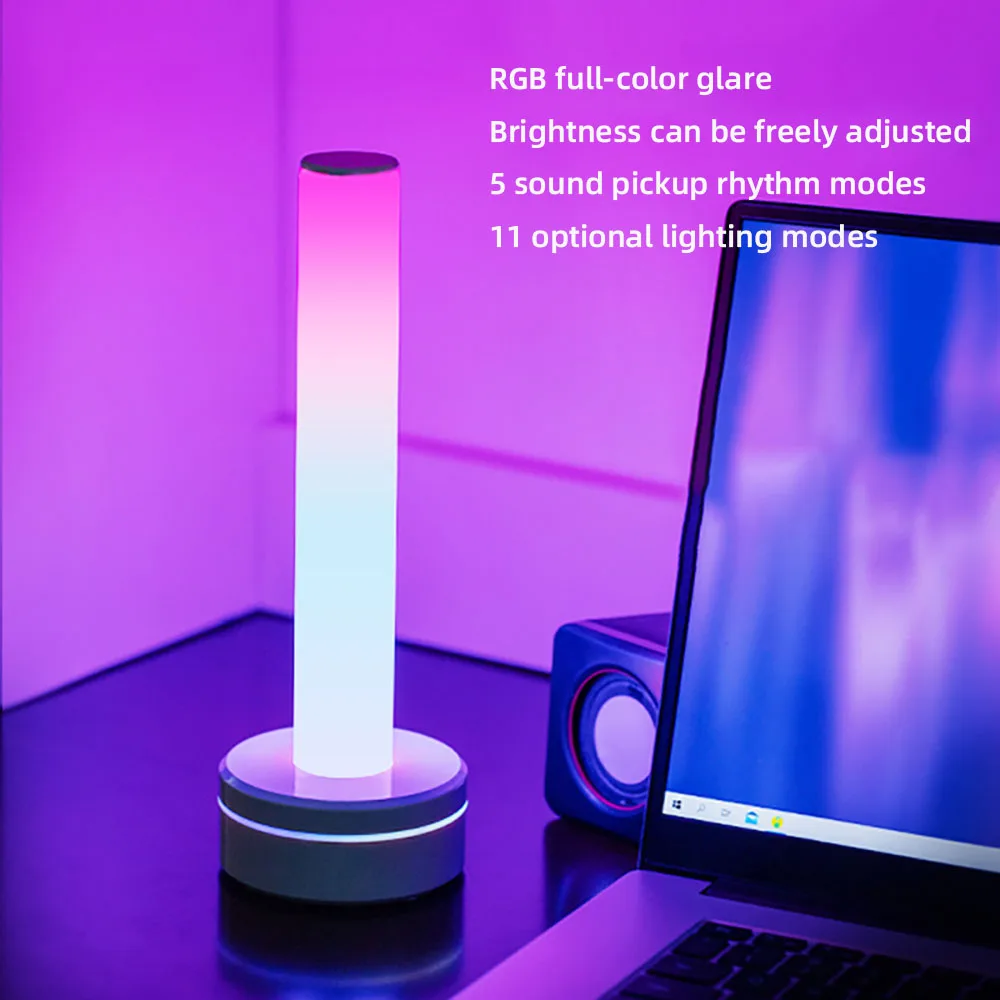 

Creative Atmosphere Light Night Lamp USB Pickup Rhythm Light RGB Fantasy Bar Room Party Game Room Desktop Decoration Lamp