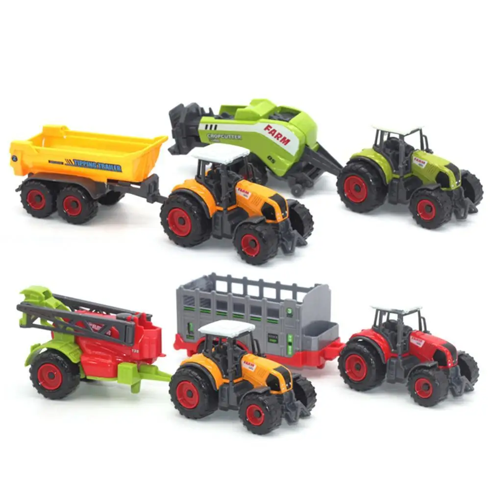 3PC/Set Children\'s Farmer\'s Car Truck Tractor Harvester Model Vehicle Agricultural Set Boy Educational Kids Toys Birthday Gifts