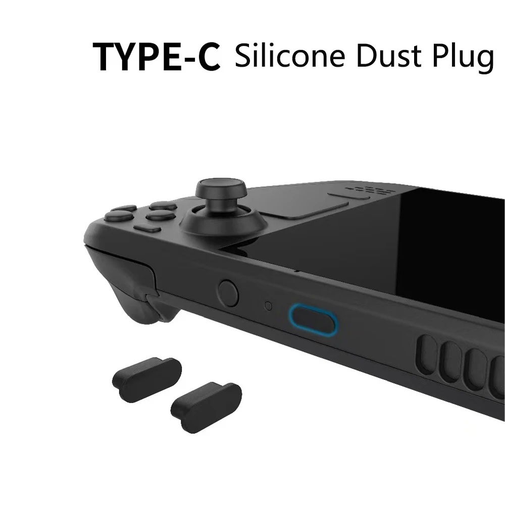 스팀 데크 호스트 보호 세트, 방진 먼지 플러그, 버튼 트랙패드 스티커, 실리콘 로커 캡 세트, 게임 액세서리