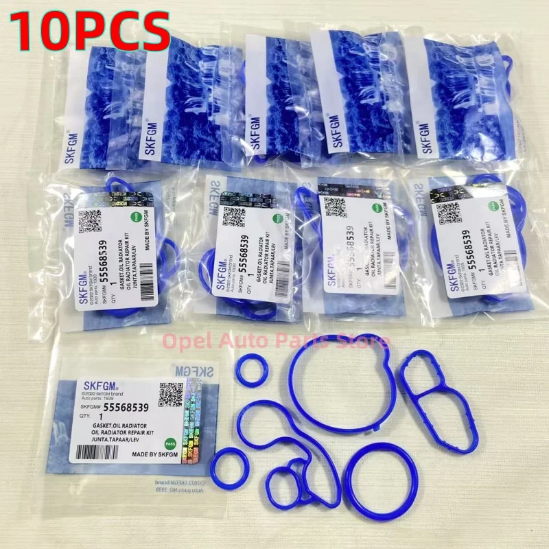 

10set 55568539 55565385 55568536 Hotwin Full Suit Engine Oil Cooler Gasket For Chevrolet Cruze Aveo Sonic O-pel