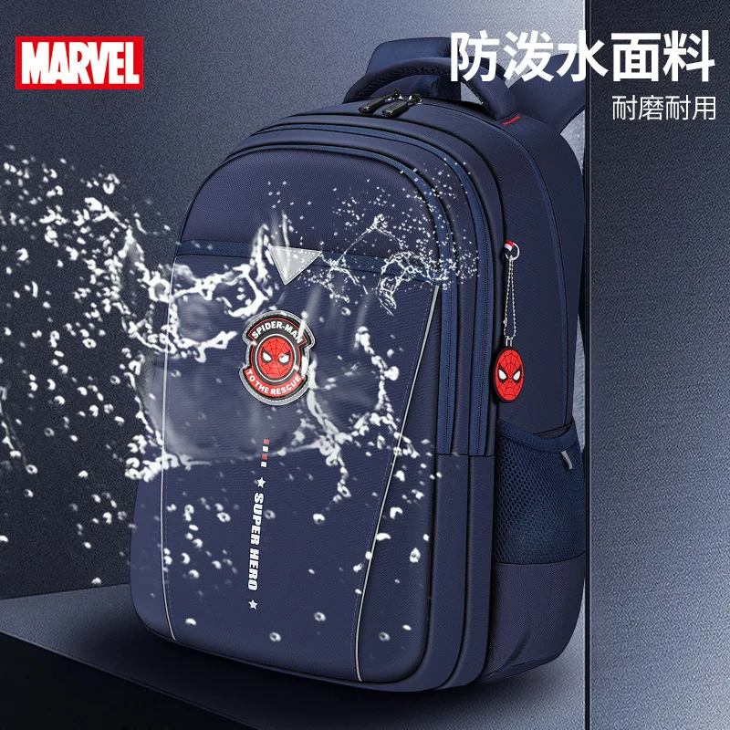 Disney New School Bags For Boys Grade 3-6 Primary Student Shoulder Orthopedic Backpack Spider Man Captain America Mochilas