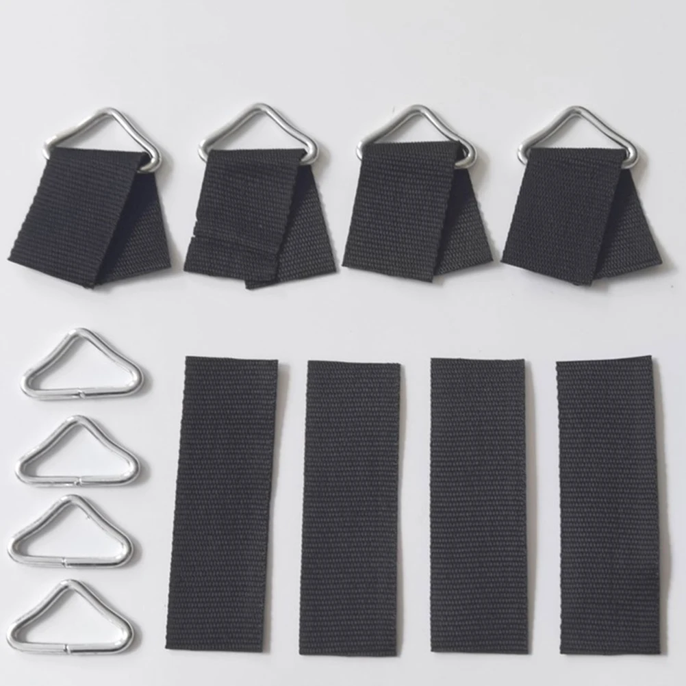 

50 set Triangle Ring Fastener Metal Buckles Galvanized Steel Wire Trampoline Parts Portable Attachment Secure