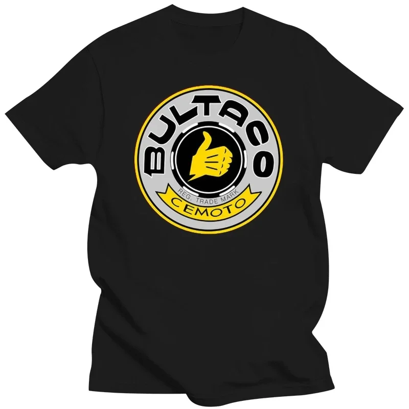 Spainish motorcycle Tee Super Motor tee hombre Casual Retro Bultaco Pursang T Shirt men Bultaco Pursang logo T-shirt homme style