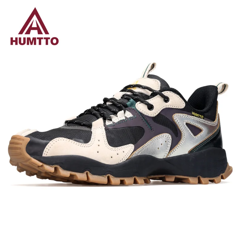 

HUMTTO Shoes Men Leather Casual Sneakers Breathable Luxury Designer Running Men's Sports Shoes for Man Fashion Tennis Trainers