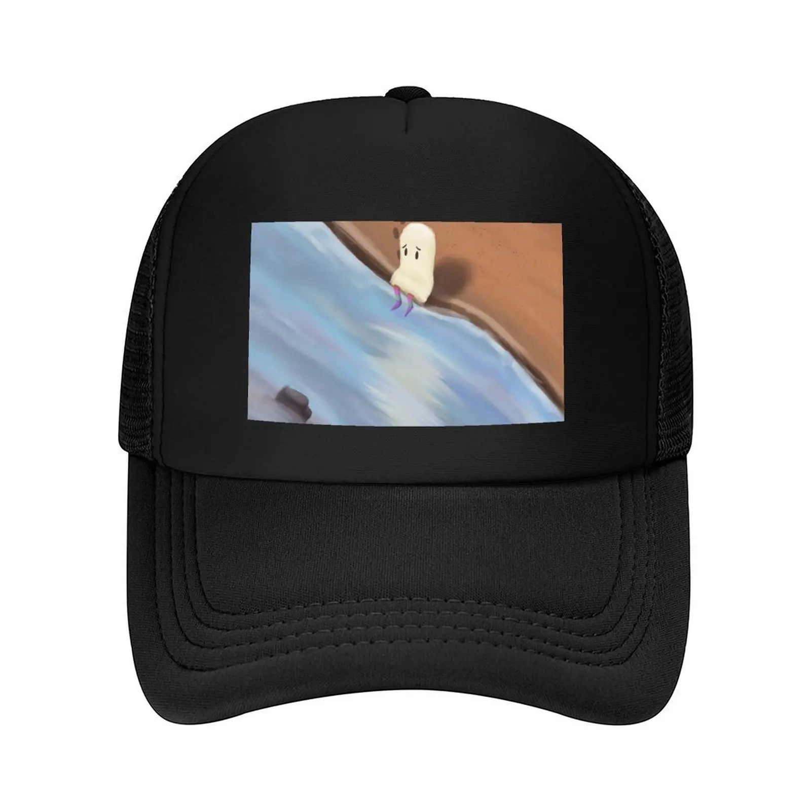 

Ghost by a River Baseball Cap Winter hat Dropshipping funny hat Hood Men Women's