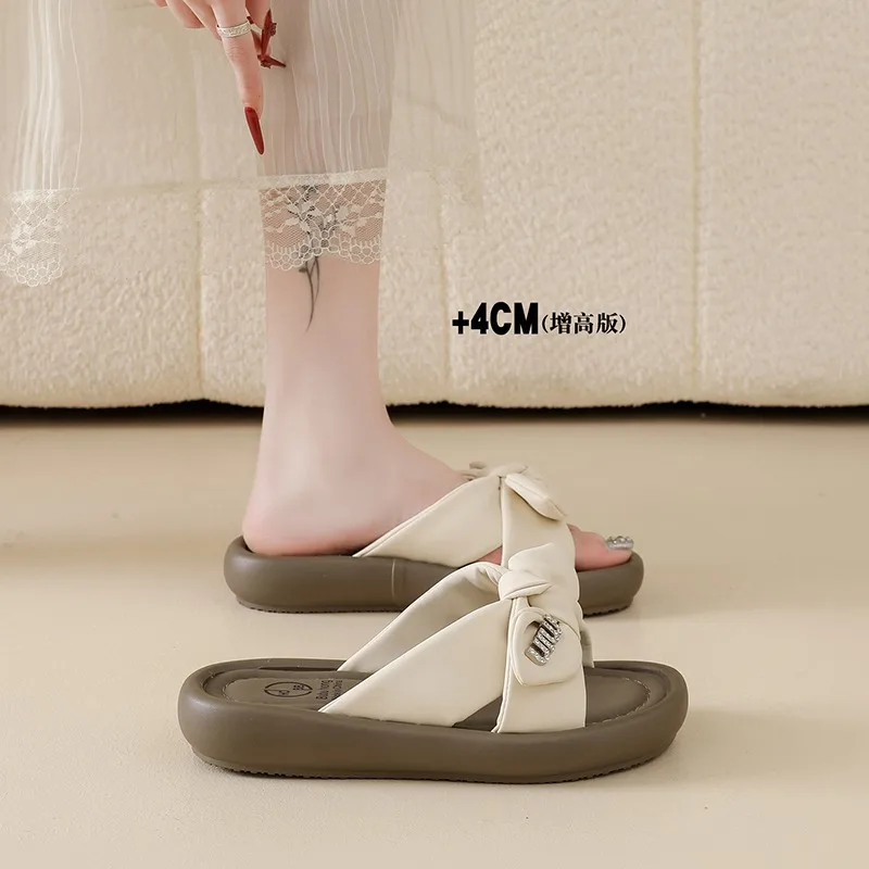 Summer Women's One Strap Mules Slippers, Soft Sole For Pregnant Women Wide Fat Feet Friendly Comfortable Casual Outdoor Footwear