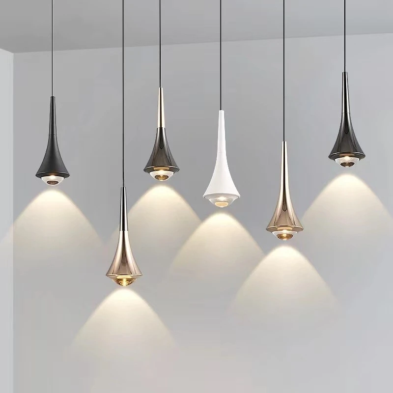 Lampe LED Suspendue au Design Nordique Moderne et Simple, Luminaire Décoratif d'Nik, Idéal pour une Chambre à Coucher, un Bar, un Salon ou un Couloir