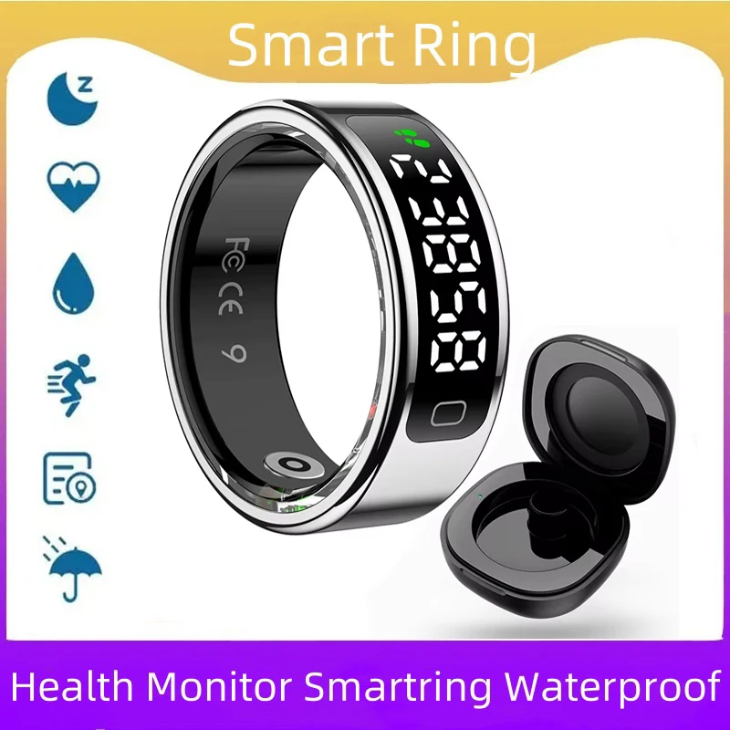 

R11C Смарт-кольцо для мужчин и женщин, экран для жестов, видео Smartring, водонепроницаемый монитор сердечного ритма и сна, Qring для Android IOS