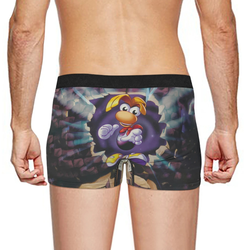 Cartoon-Rayman-Legends-Adventures-Game-Print Boxer Men's Panties Underpants Male  Breathable Man Boxershorts Underwear For Men