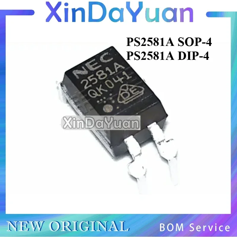 10 pcs PS2581 PS2581A 2581A SOP-4  PS2581A DIP-4  Optocoupler