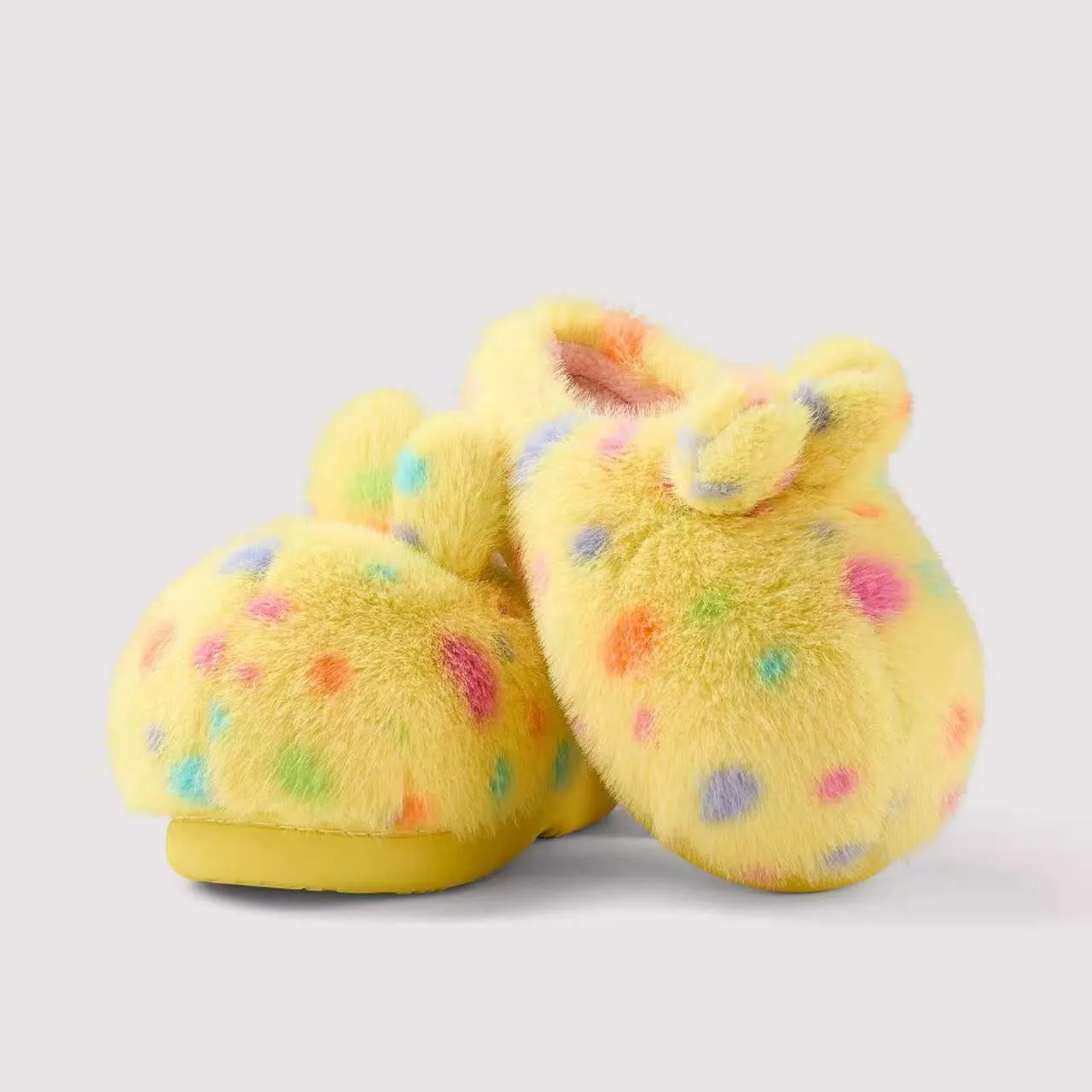 

Winter Cute Cartoon Cotton Slippers Women with Soft Bottom Anti-Slip Filled with Insulation Warm Quiet Comfortable Leisure Use