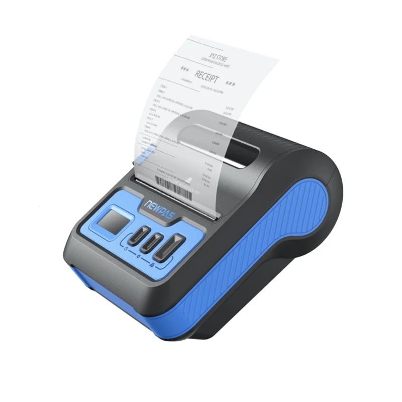 NEWPAS T3 Thermal Printer No Ink 3 Inch 80mm  Receipt & Label Printing USB+Bluetooth Portable Label Maker 2500mAh Capacity