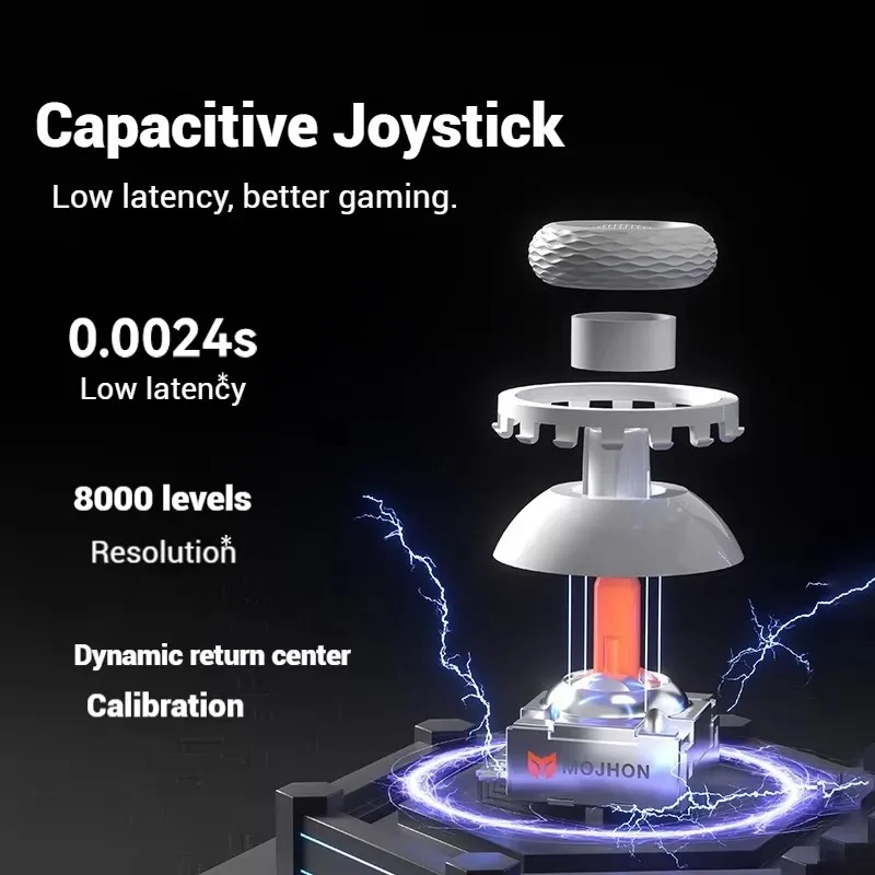 جديد BIGBIG WON Rainbow3 وحدات تحكم الألعاب اللاسلكية NearLink 2.4G Hall Joystick Micro Motion Button RGB Gamepad للكمبيوتر/التبديل/XBox